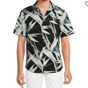 Original Paperbacks Green Tropical Print Florence Shirt